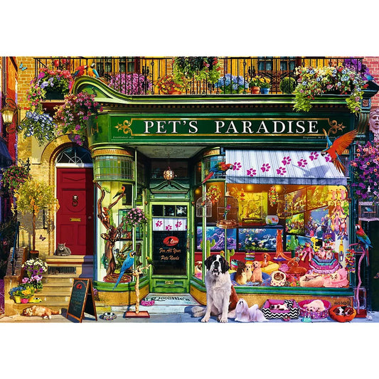 PUZZLE TREFL 1000 PREMIUM PLUS TEA TIME PARADISUL ANIMALELOR, TREFL 1000P