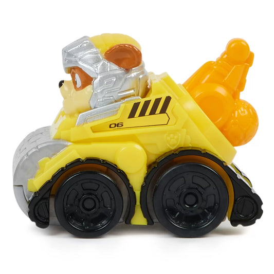 PATRULA CATELUSILOR PUP SQUAD RACERS VEHICUL METALIC RUBBLE SCARA 1:55, PATRULA CATELUSILOR
