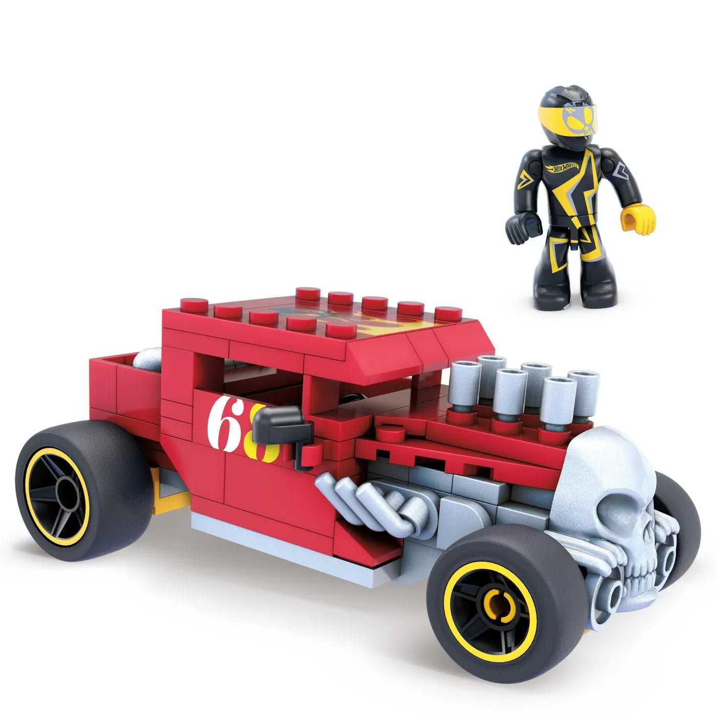 HOT WHEELS MEGA MASINUTA CONSTRUIBILA BONE SHAKER, HOT WHEELS - ACTION