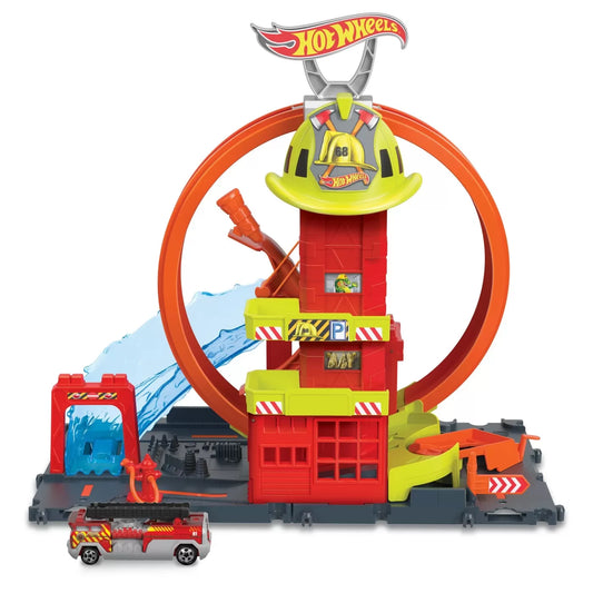 HOT WHEELS STATIA DE POMPIERI SUPER LOOP, HOT WHEELS - CITY
