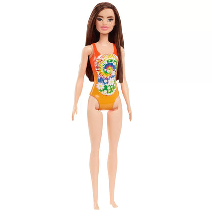 PAPUSA BARBIE SATENA CU COSTUM DE BAIE PORTOCALIU, BARBIE - I CAN BE