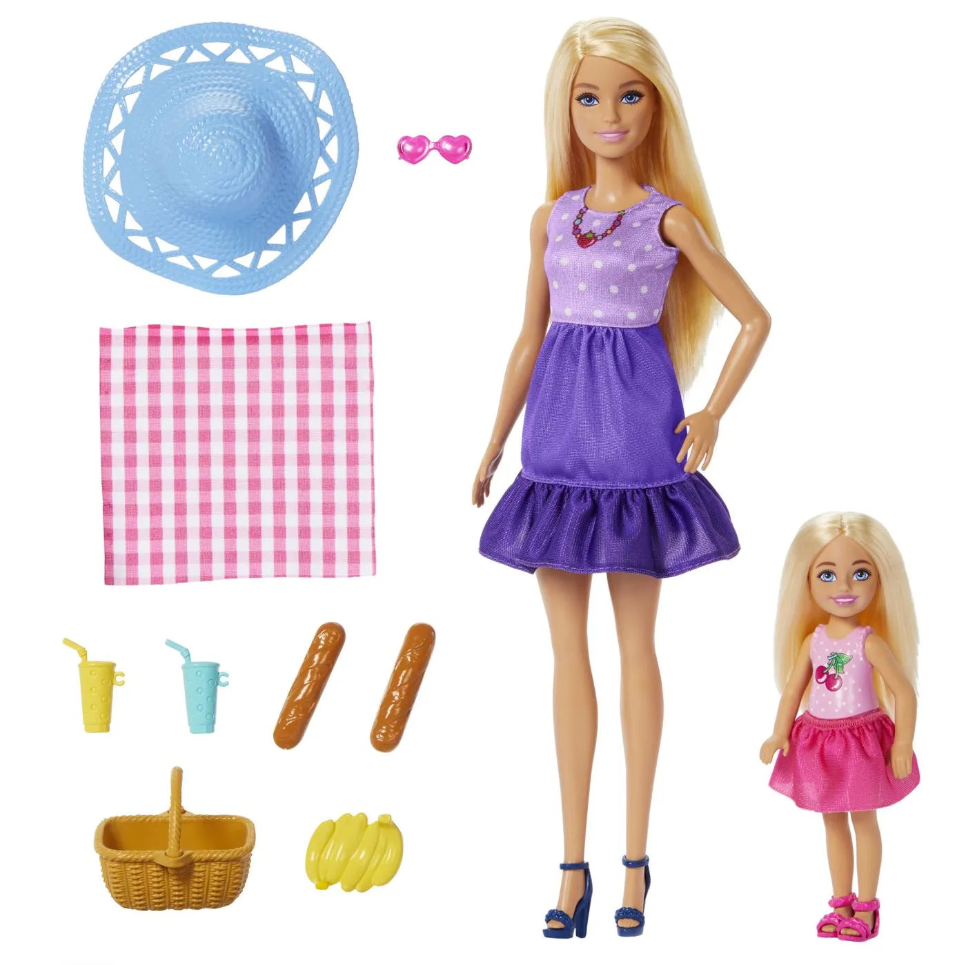 BARBIE FAMILY AND FRIENDS SET PAPUSA BARBIE SI PAPUSA CHELSEA, BARBIE - FASHIONISTAS