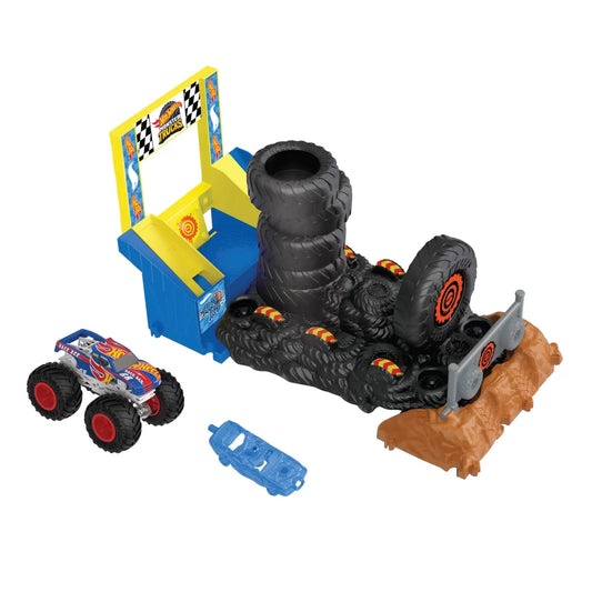 HOT WHEELS MONSTER TRUCKS ENTRY CHALLENGE ARENA SMASHERS PROVOCAREA SMASH RACE, HOT WHEELS - MONSTER TRUCK