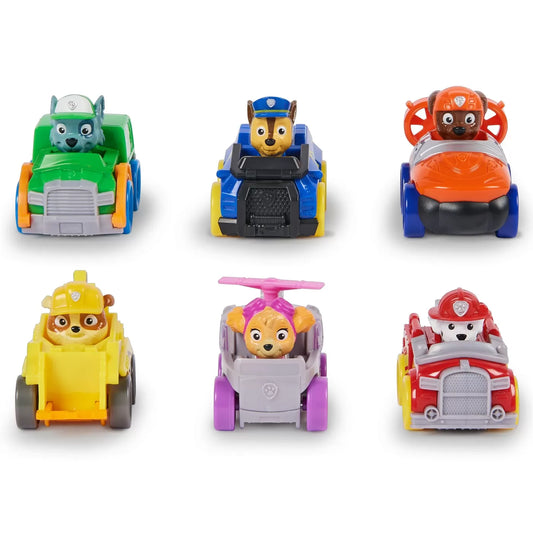 PATRULA CATELUSILOR PUP SQUAD RACERS PACHET CADOU 6 VEHICULE DE BAZA, PATRULA CATELUSILOR