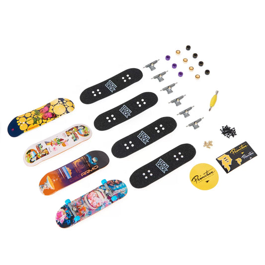 TECH DECK PACHET 4 PIESE FINGERBOARD PRIMITIVE 9.6CM , TECH DECK