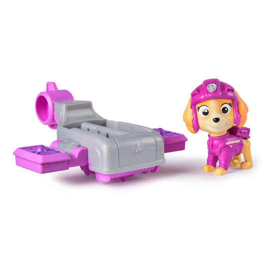 PATRULA CATELUSILOR ACTION PUPS SET VEHICUL DE SALVARE HOVERBOARD SI FIGURINA SKYE 5 CM, PATRULA CATELUSILOR