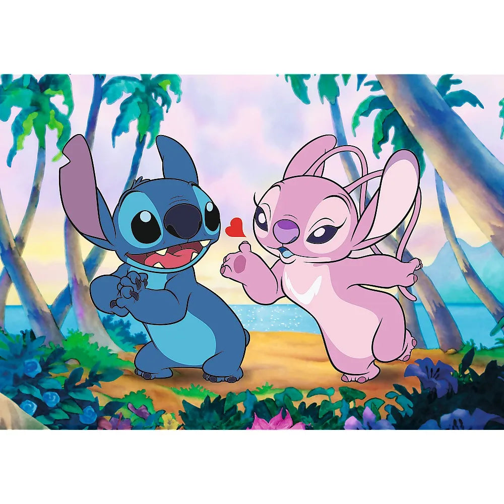 PUZZLE TREFL 1000 PREMIUM PLUS DISNEY LILO SI STITCH ANGEL SI STITCH LA PLIMBARE, TREFL 1000P