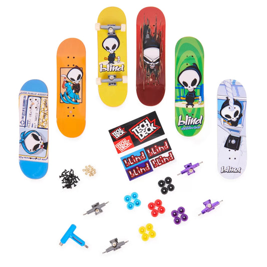TECH DECK PACHET 6 PIESE CU ACCESORII FINGERBOARD BLIND, TECH DECK