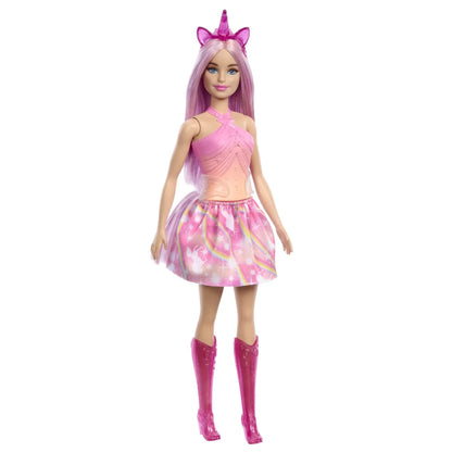 BARBIE PAPUSA BARBIE CU ACCESORII MAGICE DE UNICORN, BARBIE - DREAMTOPIA