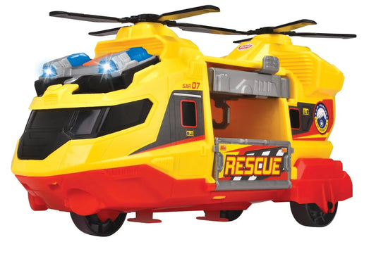 DICKIE ELICOPTER DE SALVARE CU SUNETE SI LUMINI 30CM, DICKIE