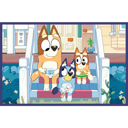 PUZZLE TREFL 2X24 BLUEY DISTRACTIE CU BLUEY, TREFL 2X24