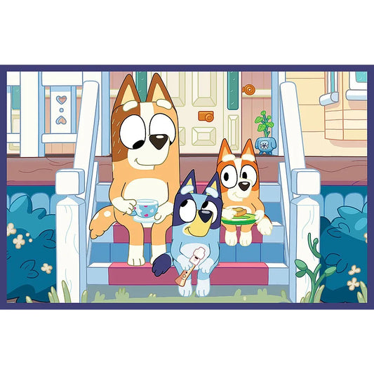 PUZZLE TREFL 2X24 BLUEY DISTRACTIE CU BLUEY, TREFL 2X24