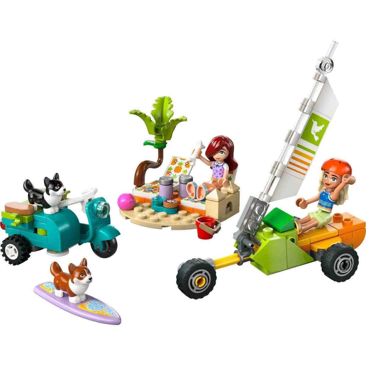 LEGO FRIENDS AVENTURI CU CATEI LA SURFING SI PE SCUTER 42641, LEGO FRIENDS