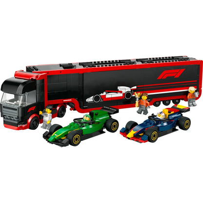 LEGO CITY CAMION F1 CU MASINILE F1 RB20 SI AMR24 60445, LEGO CITY