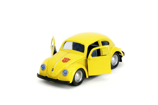JADA TRANSFORMERS MASINUTA METALICA BUMBLEBEE VOLKSWAGEN BEETLE SCARA 1:32, JADATOYS - TRANSFORMERS