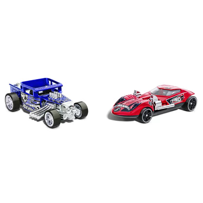 HOT WHEELS SET 2 MASINUTE METALICE PULL BACK BONE SHAKER SI TWIN MILL 1:43, HOT WHEELS - VEHICULE