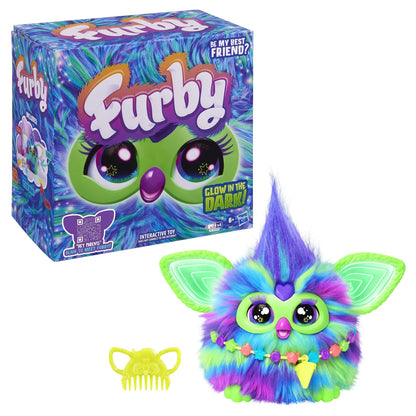 FURBY JUCARIE DE PLUS INTERACTIVA FURBY GALAXY GLOW IN THE DARK, FURBY