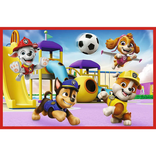 PUZZLE TREFL 2X24 PATRULA CATELUSILOR ZIUA AMUZANTA A CATELUSILOR, TREFL 2X24