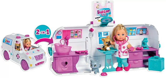 PAPUSA EVI VETERINAR CU RULOTA ACCESORIZATA, STEFFI LOVE