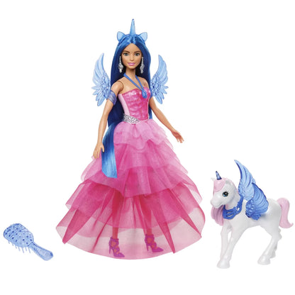 BARBIE PAPUSA BARBIE CU UNICORN, BARBIE - DREAMTOPIA