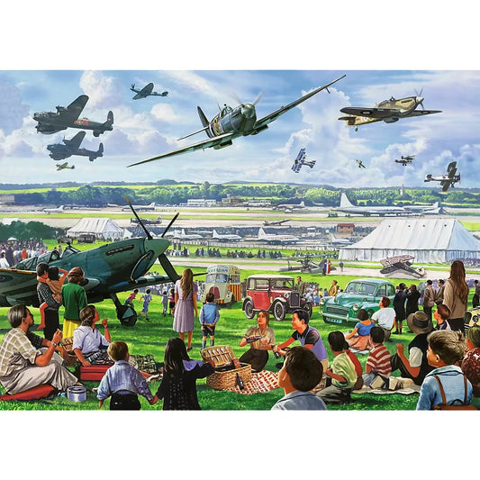 PUZZLE TREFL 1000 PREMIUM PLUS TEA TIME SHOW AERIAN, TREFL 1000P