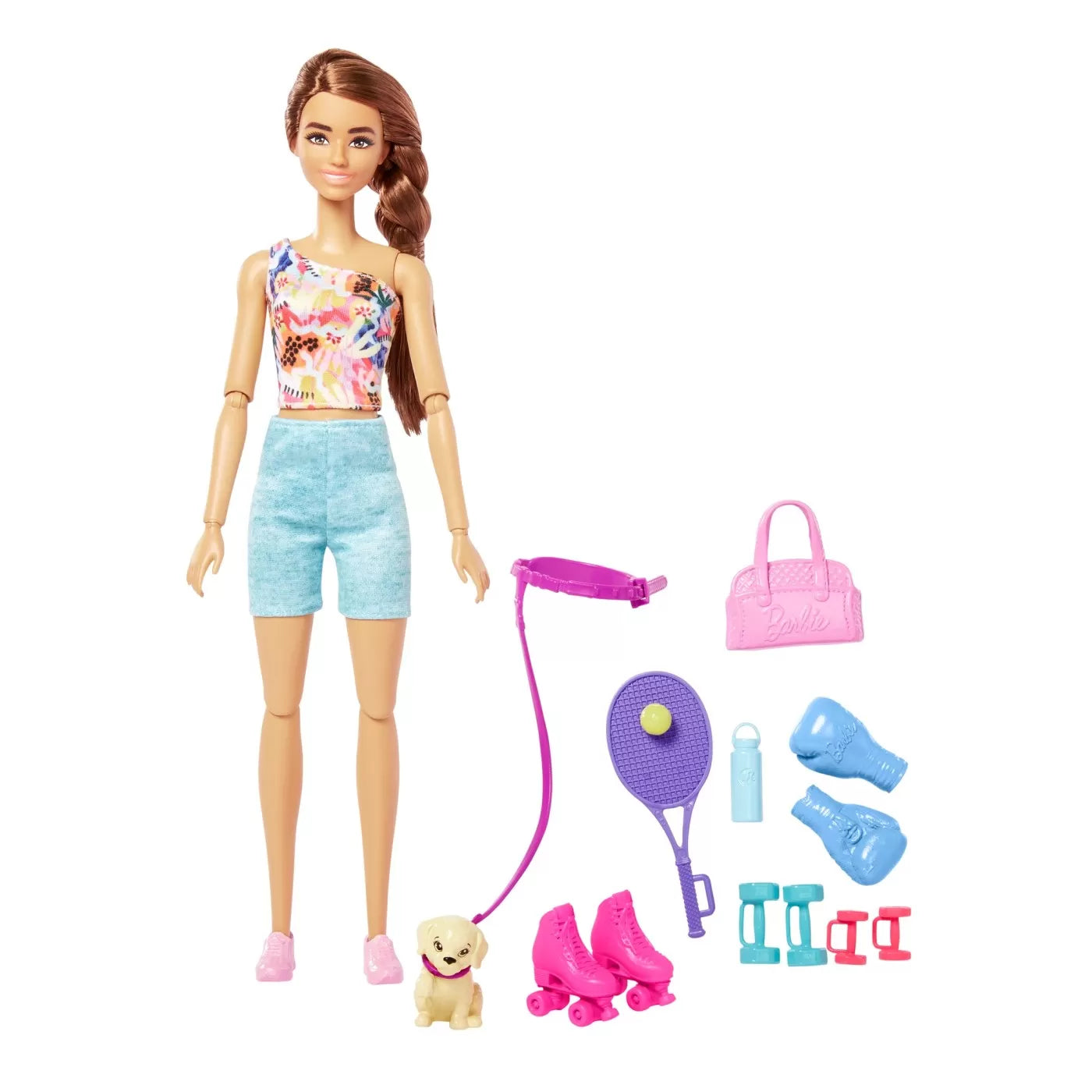 BARBIE SET DE JOACA CU ACCESORII PAPUSA BARBIE SPORTIVA, BARBIE - I CAN BE