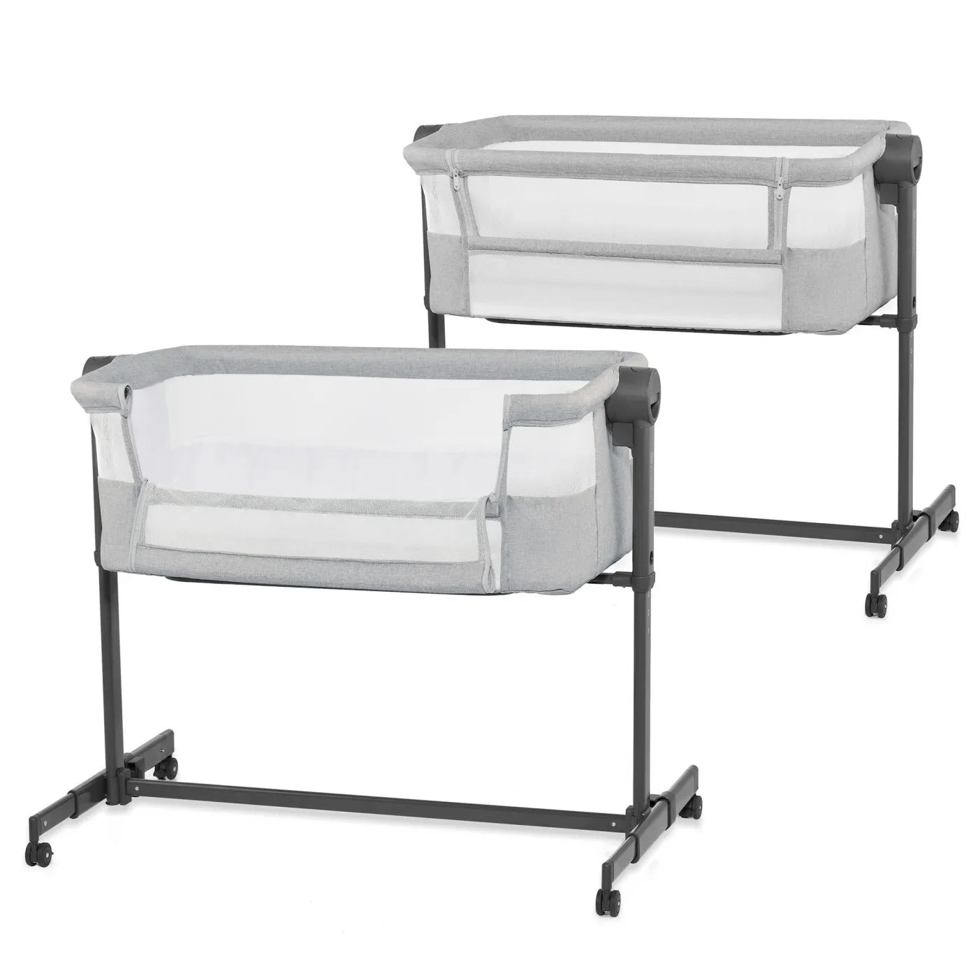 PATUT CO-SLEEPER KINDERKRAFT NESTE UP 2, GRI DESCHIS, KINDERKRAFT