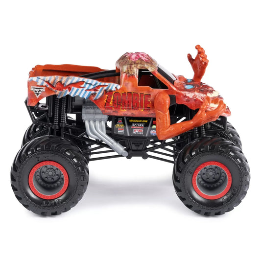 MONSTER JAM MASINUTA METALICA ZOMBIE SCARA 1:24, MONSTER JAM