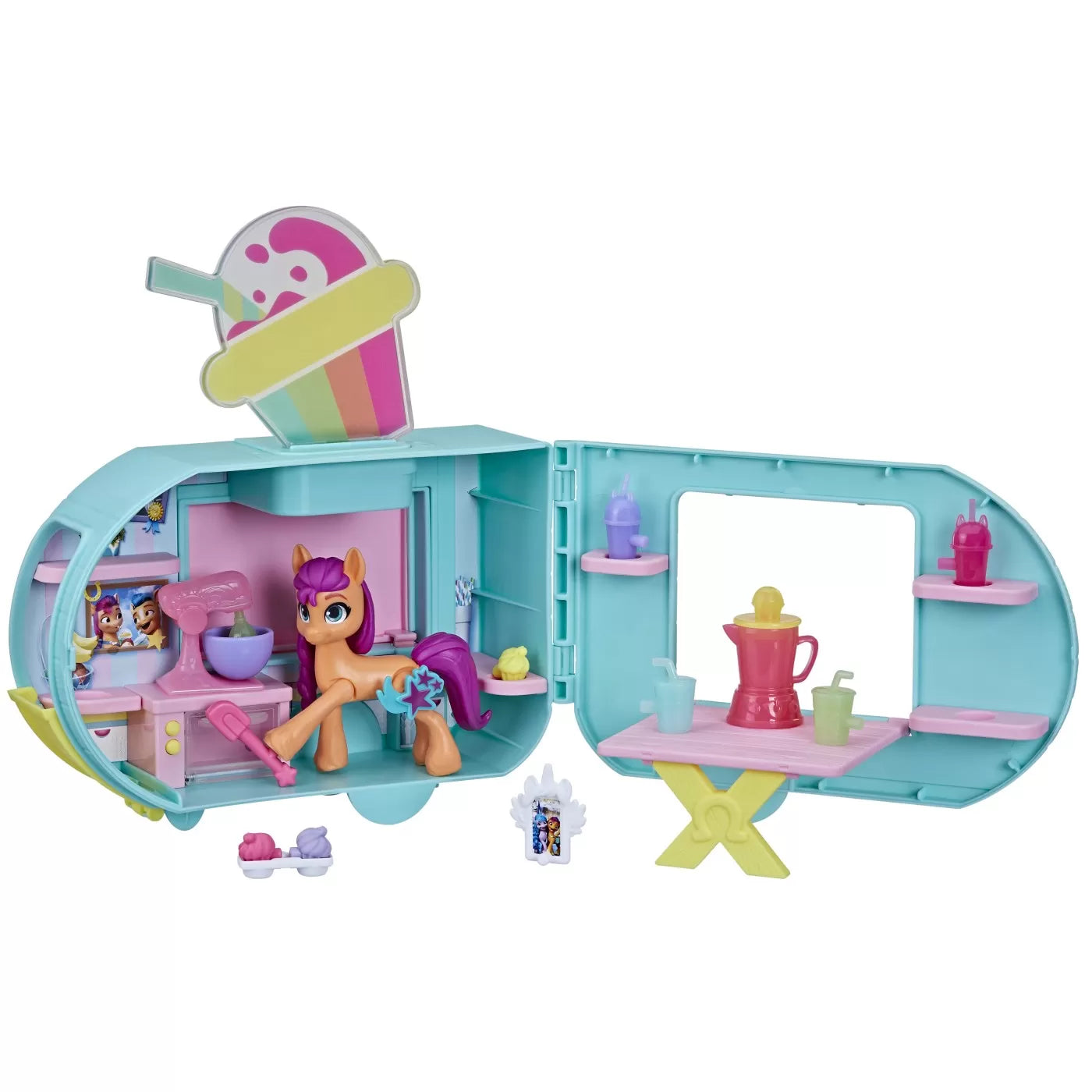 MY LITTLE PONY RULOTA DE SMOOTHIE A LUI SUNNY STARSCOUT, MY LITTLE PONY
