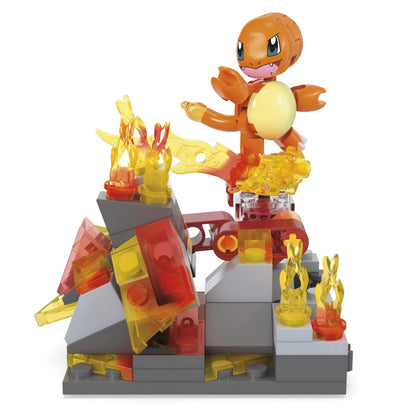 POKEMON MEGA SET DE CONSTRUCTIE ROATA DE FOC A LUI CHARMANDER, POKEMON