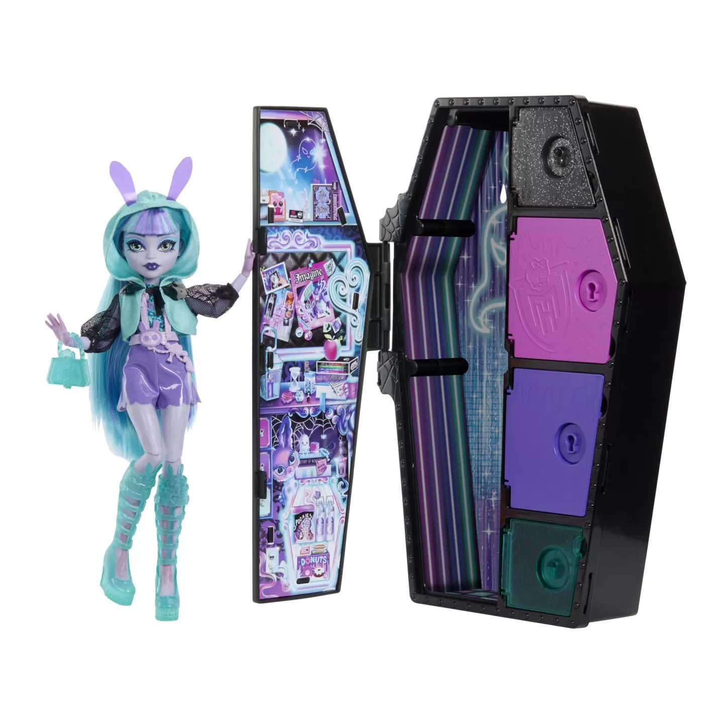 MONSTER HIGH NEON FRIGHTS PAPUSA TWYLA, MONSTER HIGH