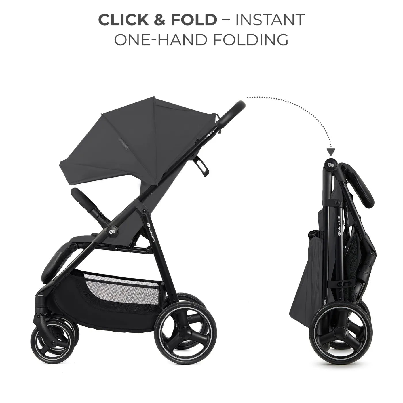 CARUCIOR SPORT KINDERKRAFT TRIG3 GRANITE GREY, KINDERKRAFT