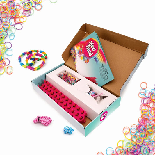 PLEXI FLEXI GHERGHEF PENTRU IMPLETIT CU 800 ELASTICE DIN CAUCIUC SI 15 ACCESORII, HAPPI HOBBI