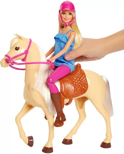 BARBIE SET PAPUSA CU CAL, BARBIE - I CAN BE