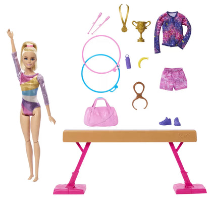 BARBIE PAPUSA BARBIE YOU CAN BE GIMNASTA BLONDA, BARBIE - I CAN BE