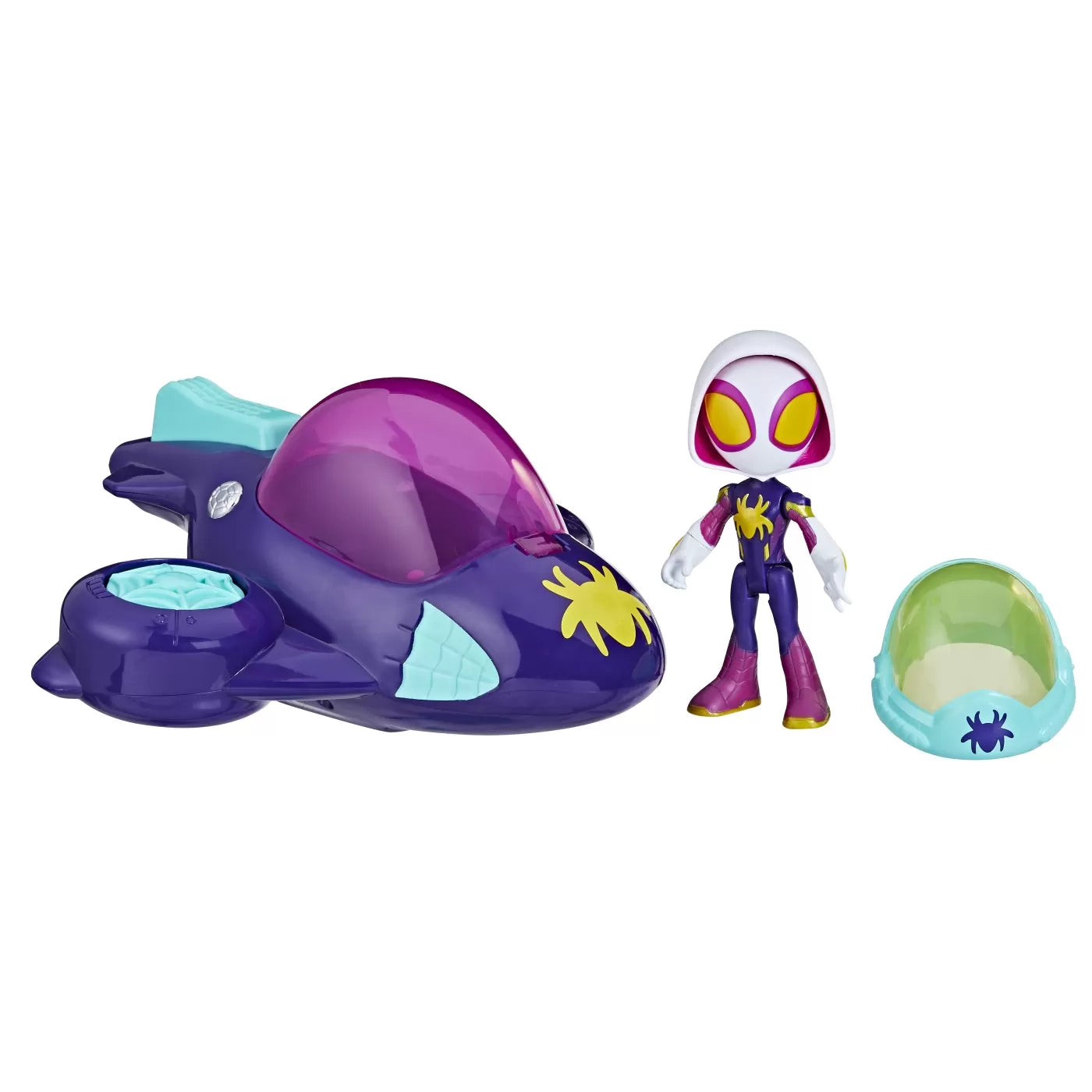SPIDEY PRIETENII EXTRAORDINARI SET MASINUTA SI FIGURINA GHOST SPIDER, SPIDER-MAN