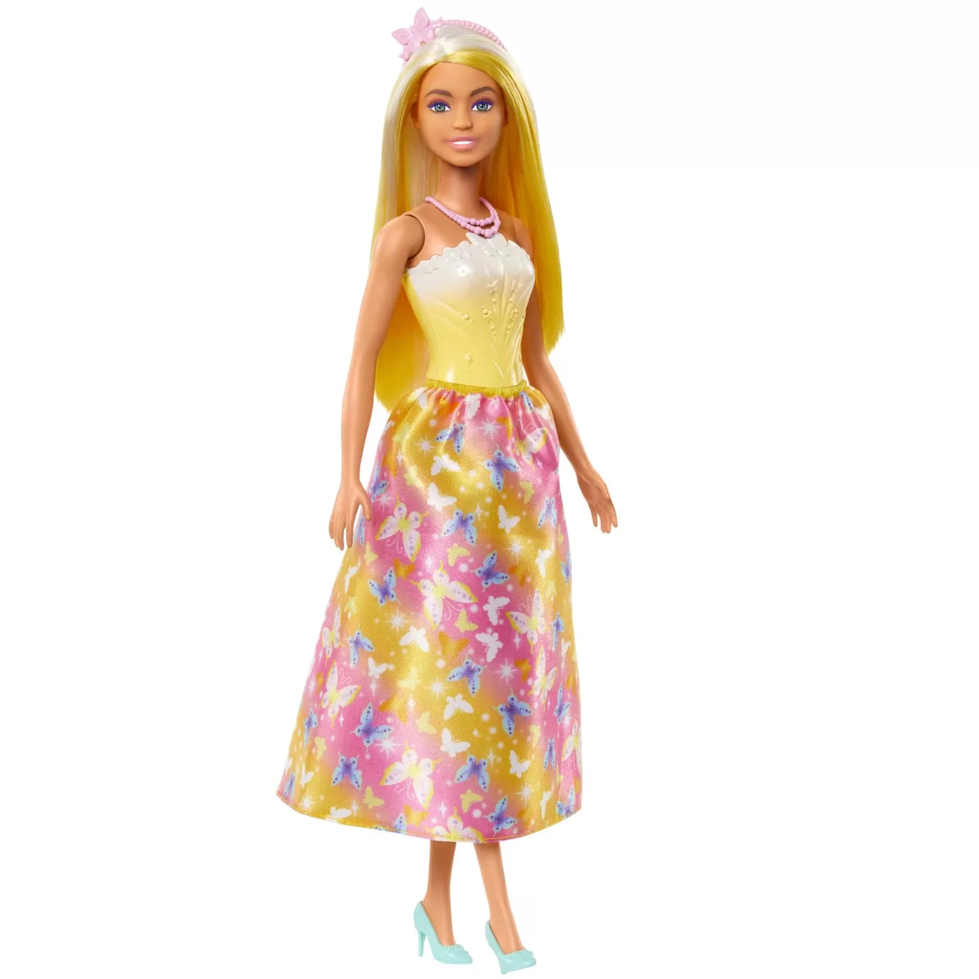 BARBIE PAPUSA BARBIE CU PARUL BLOND SI GALBEN, BARBIE - DREAMTOPIA
