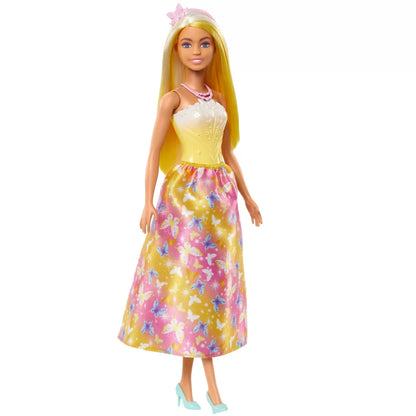 BARBIE PAPUSA BARBIE CU PARUL BLOND SI GALBEN, BARBIE - DREAMTOPIA
