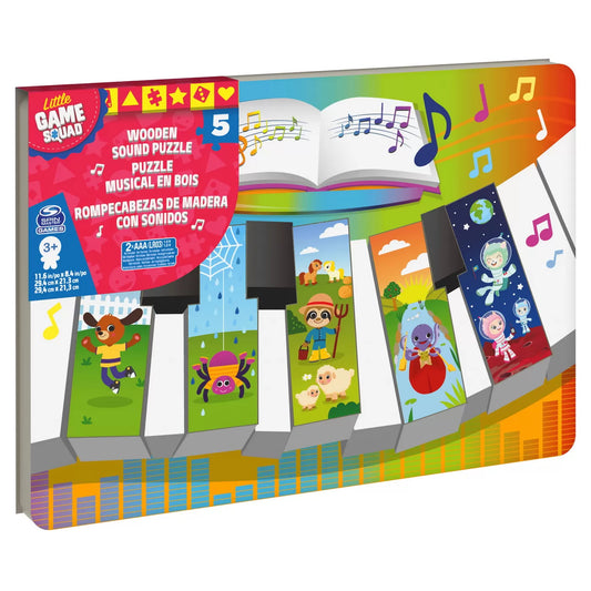 PUZZLE DIN LEMN IN FORMA DE PIAN CU SUNETE, JOCURI