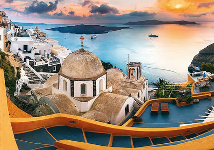 PUZZLE TREFL 1000 SANTORINI, TREFL 1000P