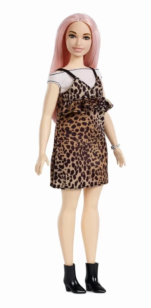 PAPUSA BARBIE FASHIONISTA CU PARUL ROZ, BARBIE - FASHIONISTAS