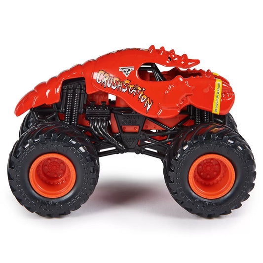 MONSTER JAM MASINUTA METALICA CRUSHSTATION SCARA 1 LA 64, MONSTER JAM