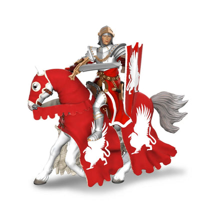 PAPO FIGURINA CAL CAVALERULUI MEDIEVAL GRIFON, PERSONAJE MEDIEVALE FANTASTICE
