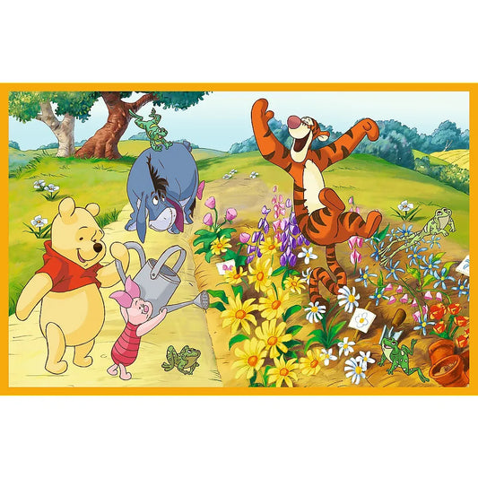 PUZZLE TREFL 2X24 DISNEY WINNIE THE POOH ZI DE JOACA CU WINNIE SI PRIETENII , TREFL 2X24