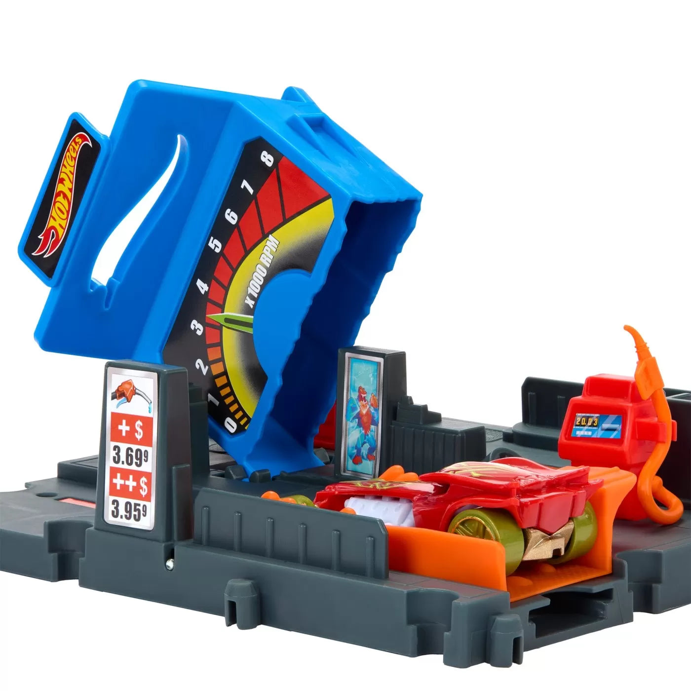 HOT WHEELS CITY EXPLORER PISTA FUEL STATION SHIFT, HOT WHEELS - CITY