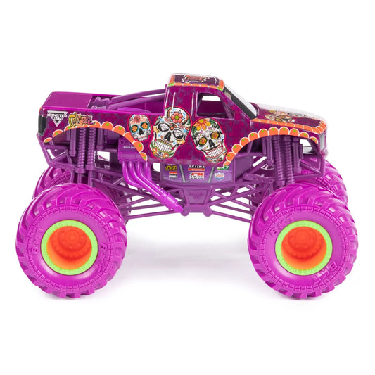 MONSTER JAM MASINUTA METALICA CALAVERA SCARA 1:24, MONSTER JAM