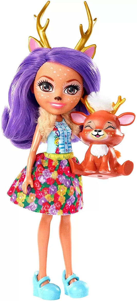 ENCHANTIMALS PAPUSI CU ANIMALUTE DANESSA DEER SI SPRINT, ENCHANTIMALS - PAPUSI