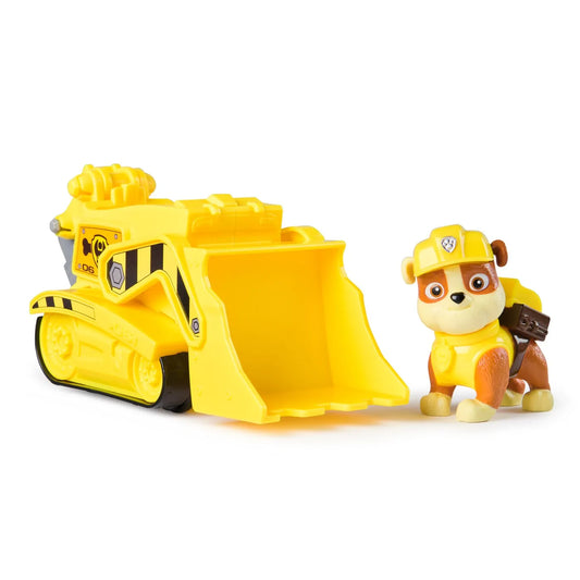 PATRULA CATELUSILOR SET VEHICUL DE BAZA BULDOZER SI FIGURINA RUBBLE, PATRULA CATELUSILOR