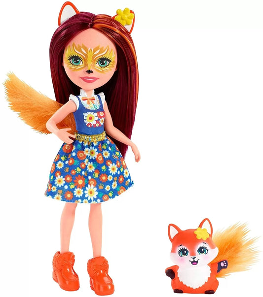 ENCHANTIMALS PAPUSI CU ANIMALUTE FELICITY FOX SI FLICK, ENCHANTIMALS - PAPUSI