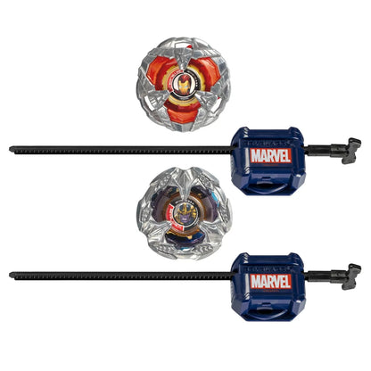 BEYBLADE X MARVEL SET DUO IRON MAN 4-80B SI THANOS 4-60P, BEY BLADE